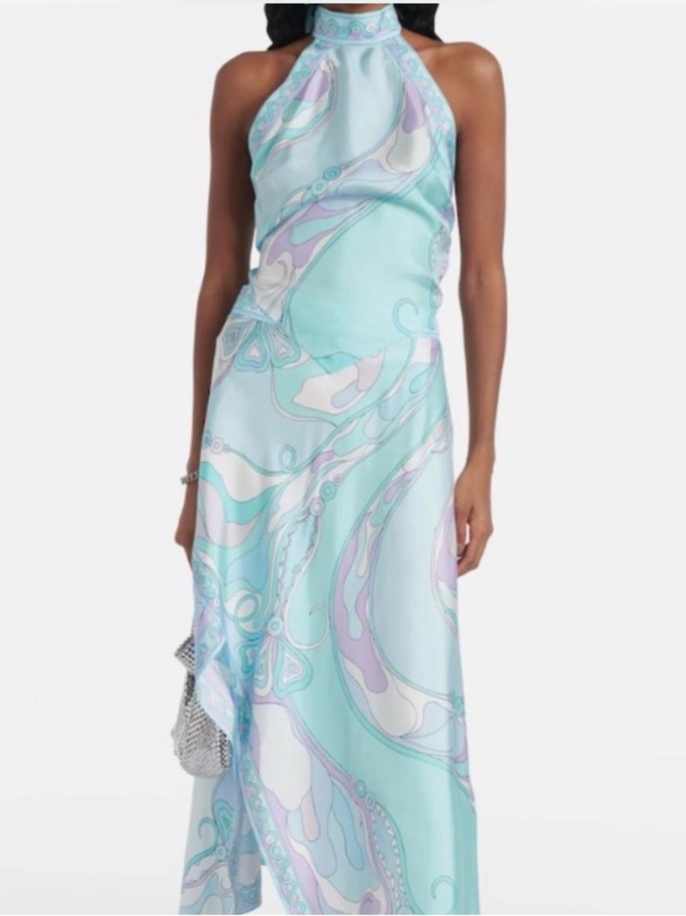 Teal and Pink Swirl pattern SET
